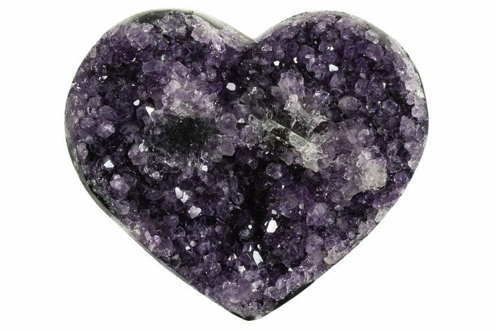 Dark Purple Amethyst Heart - Uruguay #343715